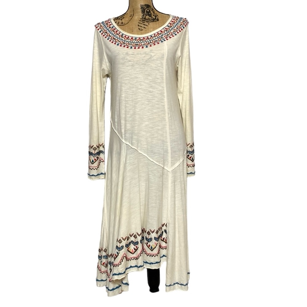 Sundance Bohemian Beaded Embroidered Maxi Dress